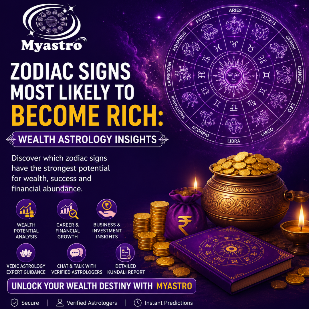 Zodiac Signs Most Likely to Become Rich: Wealth Astrology Insights by MyAstro