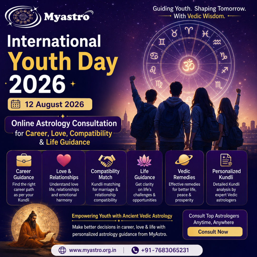 International Youth Day 2026: Online Astrology Consultation for Career, Love, Compatibility & Life Guidance