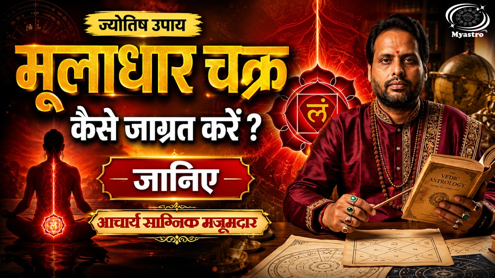 मूलाधार चक्र कैसे जागृत करें? 🔴 | ज्योतिषीय उपाय By Aacharya Sagnik Majumdar | My Astro